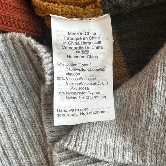 Madewell Patch Pocket Pullover Sweater Arctic Ice Walton Stripe Women’s Small - Picture 8 of 8